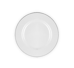 Image showing Plate isolated on the white background