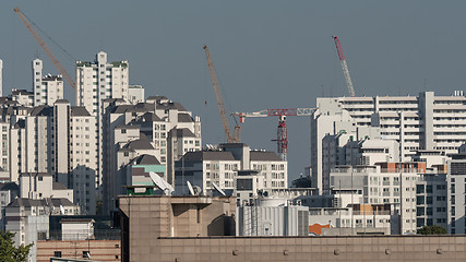 Image showing High-rise apartment blocks in Seoul, South Korea