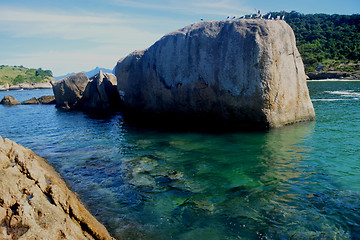 Image showing Crystalline sea beach in Niteroi, Rio de Janeiro, Brazil