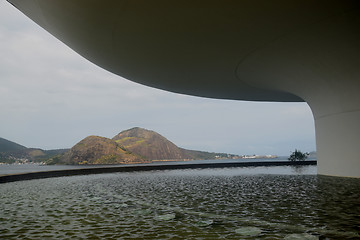 Image showing Oscar Niemeyer's Niteroi Contemporary Art Museum