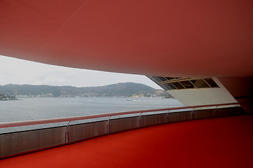 Image showing Oscar Niemeyer's Niteroi Contemporary Art Museum