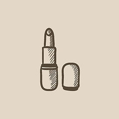 Image showing Lipstick sketch icon.