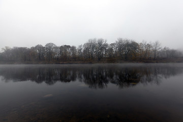 Image showing Autumn Park, overcast