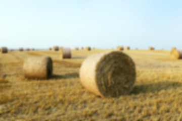 Image showing stack of straw in the field