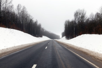 Image showing road in the winter