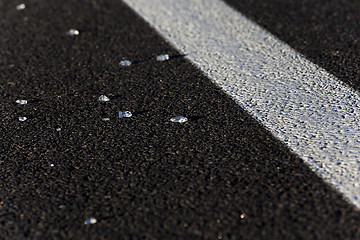 Image showing glass on the pavement