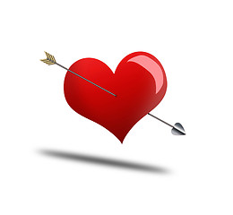 Image showing Heart and Arrow