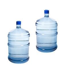 Image showing Big bottles of water