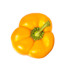 Image showing sweet yellow pepper isolated on white