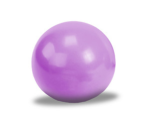 Image showing Violet gym ball for exercise