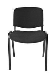 Image showing black office chair isolated on white