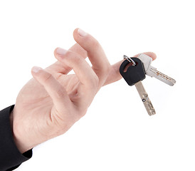 Image showing hand with keys