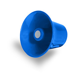 Image showing blue megaphone