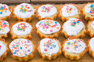 Image showing Homemade Easter homemade muffins made by my mother and children