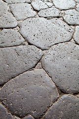 Image showing ancient cobblestone road 