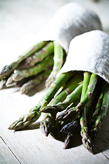 Image showing bunches of fresh asparagus 