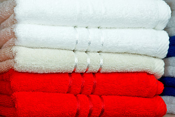 Image showing Towels red