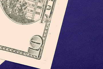 Image showing dollars on american flag vector illustration