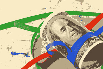 Image showing american money vector illustration