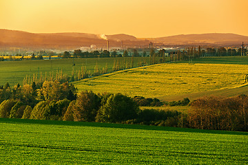 Image showing Beautiful spring rural landscape