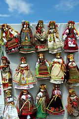 Image showing Hand-made dolls