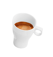 Image showing espresso coffee in a white cup