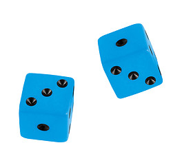Image showing Blue dices