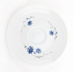 Image showing Ornamented plate on white