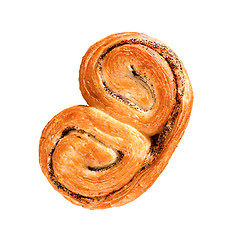 Image showing Homemade cream roll isolated