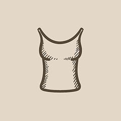 Image showing Singlet sketch icon.