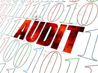 Image showing Finance concept: Audit on Digital background