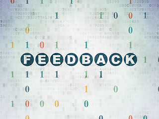 Image showing Business concept: Feedback on Digital Data Paper background