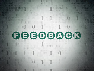 Image showing Business concept: Feedback on Digital Data Paper background