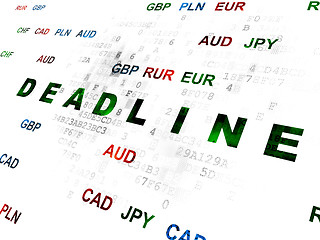 Image showing Finance concept: Deadline on Digital background