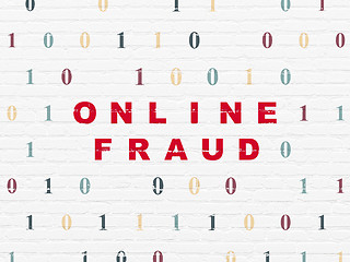 Image showing Safety concept: Online Fraud on wall background