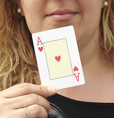 Image showing Ace of hearts
