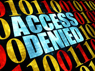 Image showing Security concept: Access Denied on Digital background
