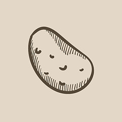 Image showing Potato sketch icon.