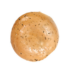 Image showing One roll bread isolated on white background