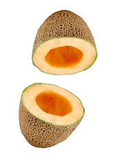 Image showing cantaloupe melon isolated