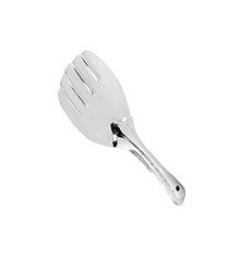 Image showing Large Stainless steel Kitchen spatula isolated against white