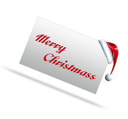 Image showing merry christmas written on paper