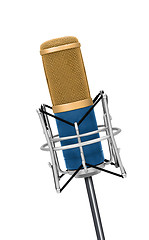Image showing Professional Vintage microphone isolated