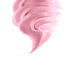 Image showing Soft ice cream on white background