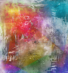 Image showing abstract colorful grunge