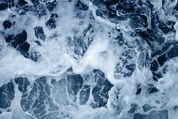 Image showing troubled water from above