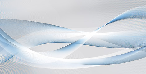 Image showing motion lines on white, blue and gray background