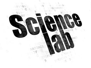 Image showing Science concept: Science Lab on Digital background