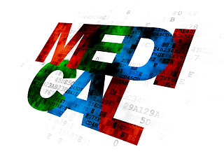 Image showing Medicine concept: Medical on Digital background