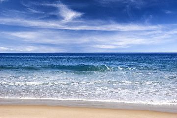 Image showing Blue beach